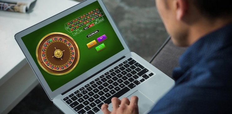 Caribbean Stud Poker live dealer table on angkapaito hk showing five-card hands and betting layout